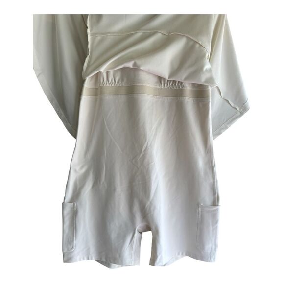 Girlfriend Collective Riley Sweetheart Active Dress –White Size Large - Picture 4 of 8